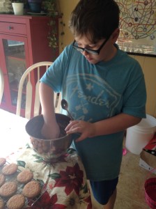 Larry Potter, right before he held sex ed class in my kitchen.