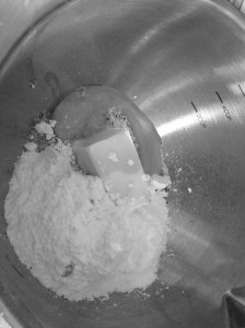 The filling before Red Dye #2 was added.